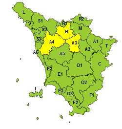 L'allerta meteo per vento