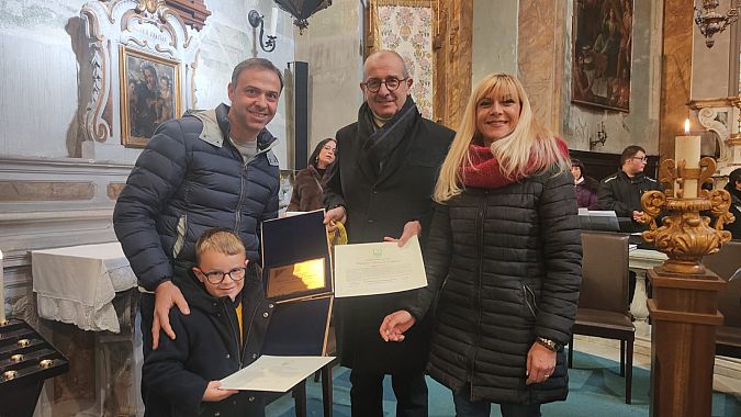 Il premio ai fratelli Campioni