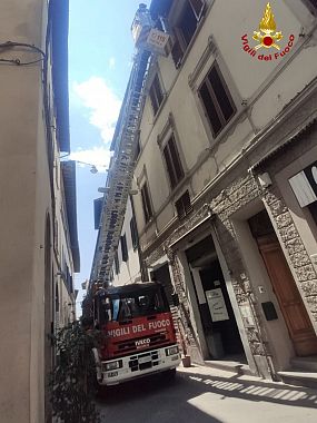 L'intervento dei vigili del fuoco