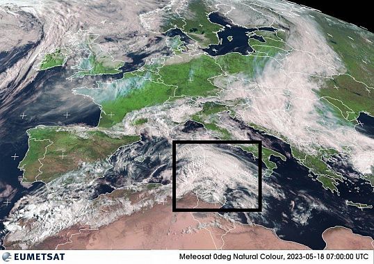 La perturbazione in arrivo